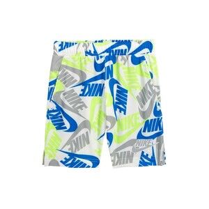 Nike Boys NSW Woven Print Shorts (Little Kids) White 4 Little Kid